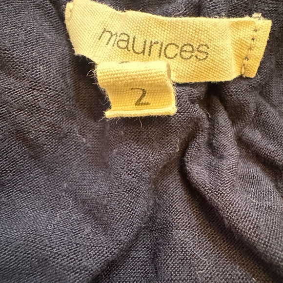 Maurices Navy Blue Lace Tank Top (Women's Plus Size 2) - Picture 3 of 7